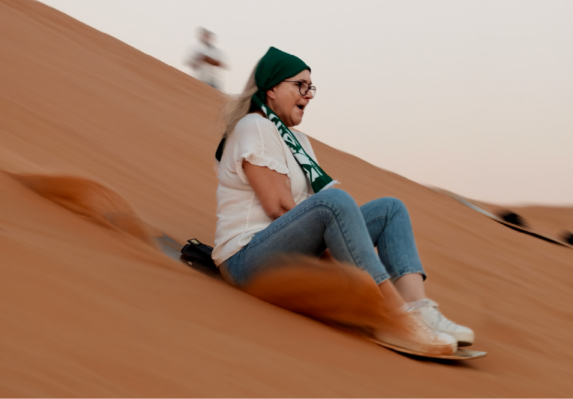 Sand boarding