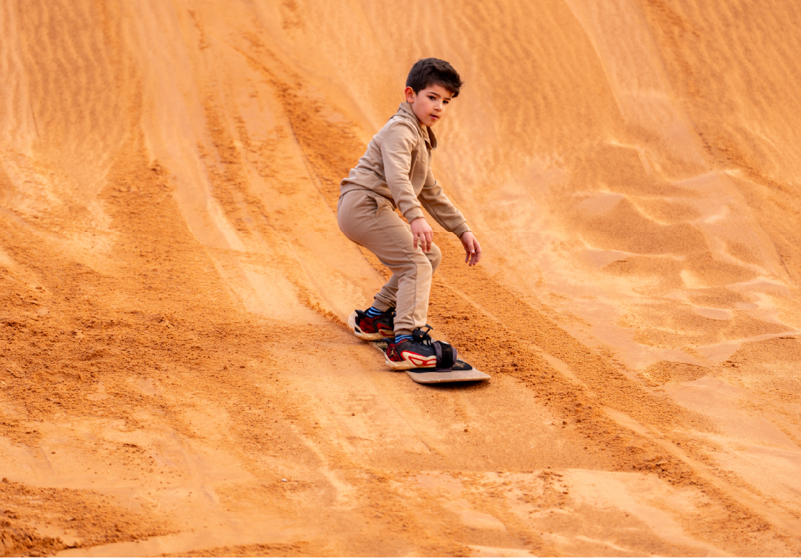 Sand boarding